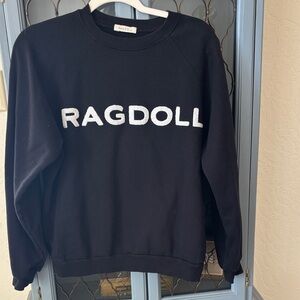 Ragdoll LA Black Crewneck sweatshirt SZ small